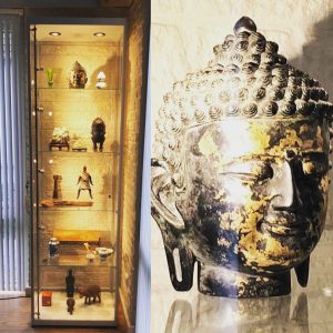 Standaard vitrine maar zeer professioneel