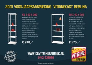 Voorjaarsaanbieding vitrinekast